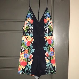 Flower Silk Romper